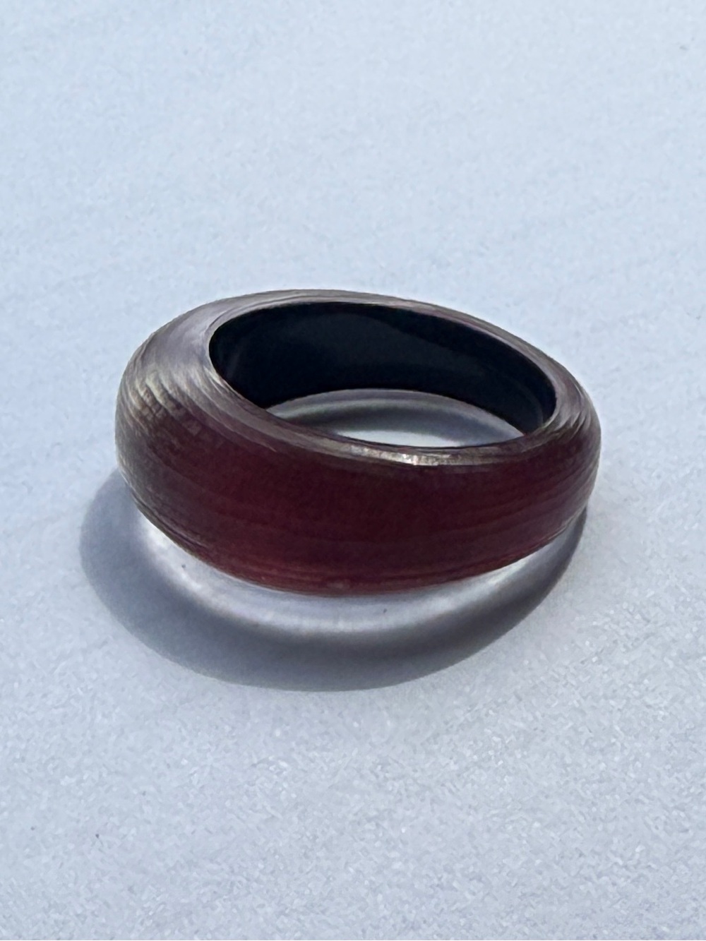 Alexis Bittar Luminous Lucite Tapered Ring - Merlot - Picture 2 of 4